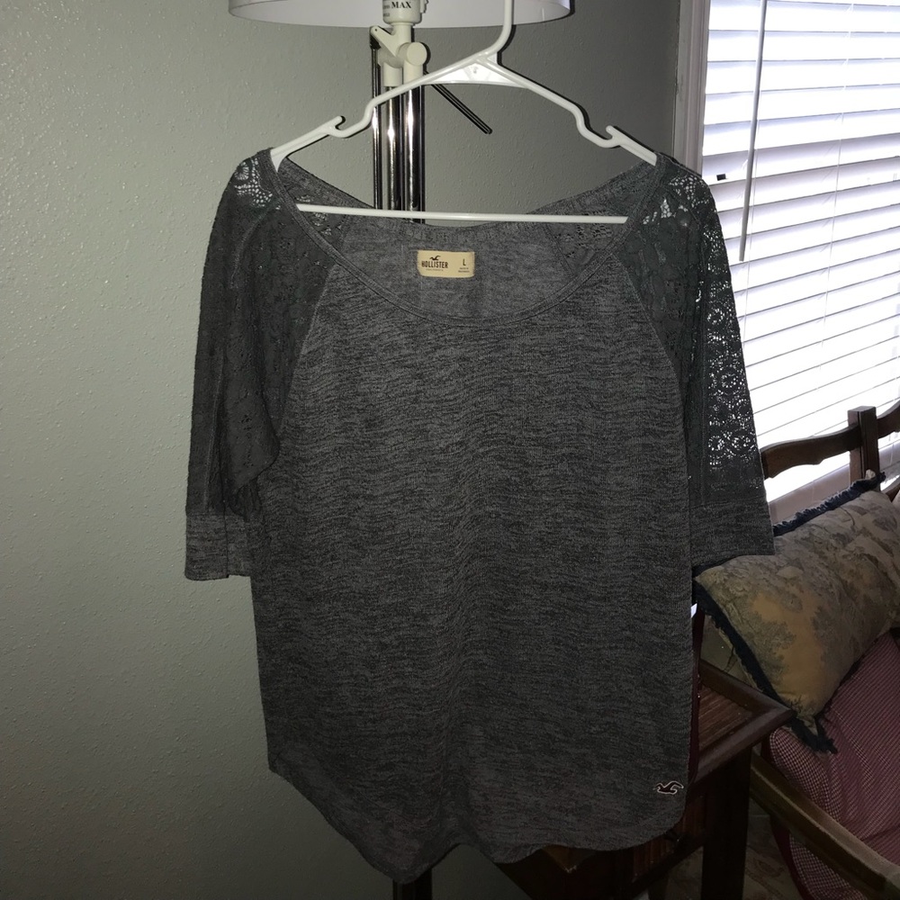 Grey Lace Shirt